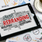 the word rebranding shows on screen